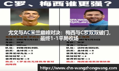 尤文与AC米兰巅峰对决：梅西与C罗双双破门，最终1-1平局收场